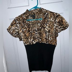 Leopard Print Blouse.